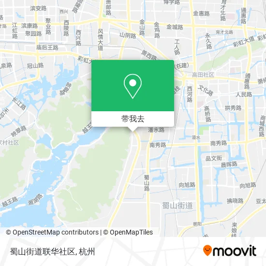 蜀山街道联华社区地图