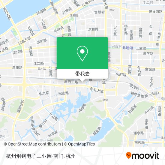 杭州炯钢电子工业园-南门地图