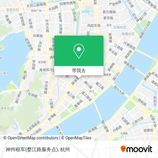 神州租车(婺江路服务点)地图
