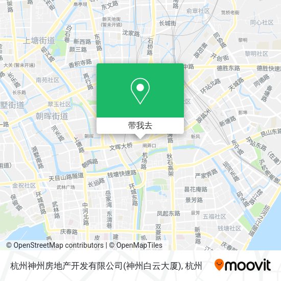 杭州神州房地产开发有限公司(神州白云大厦)地图