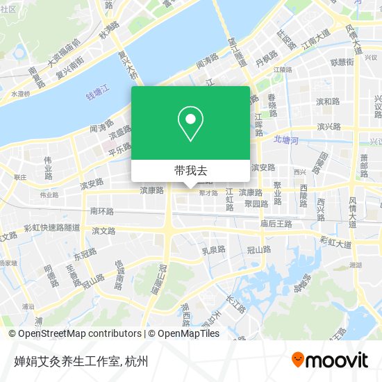 婵娟艾灸养生工作室地图