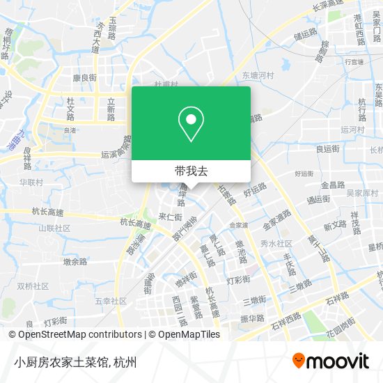 小厨房农家土菜馆地图
