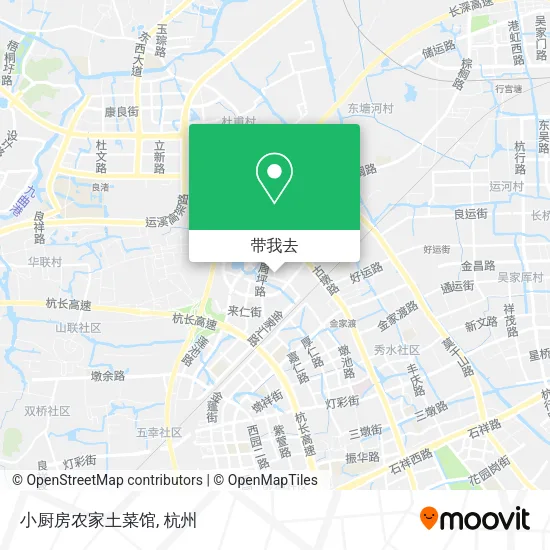 小厨房农家土菜馆地图