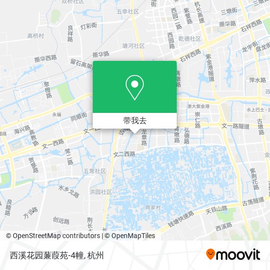 西溪花园蒹葭苑-4幢地图