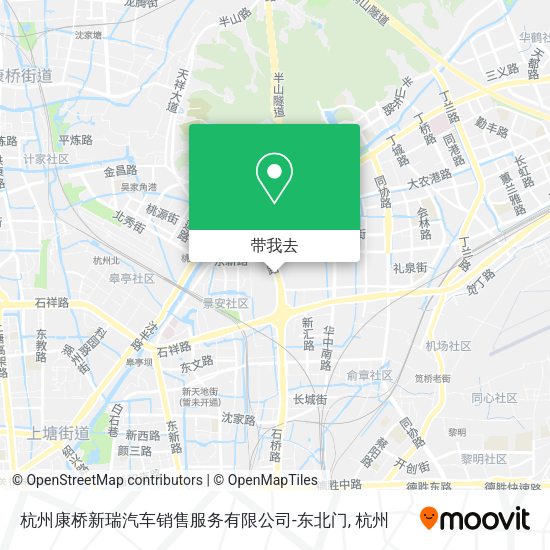 杭州康桥新瑞汽车销售服务有限公司-东北门地图