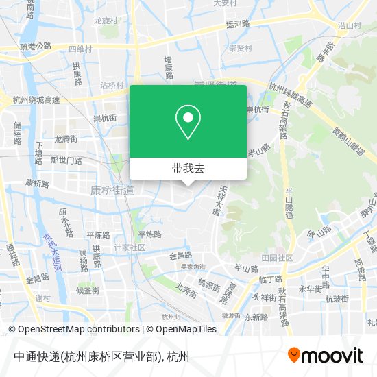 中通快递(杭州康桥区营业部)地图
