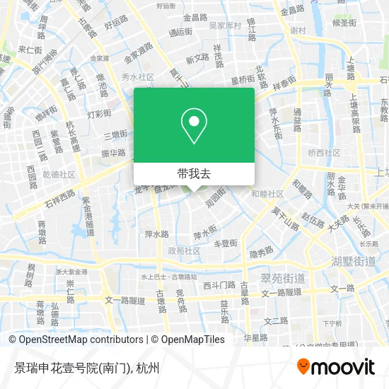 景瑞申花壹号院(南门)地图