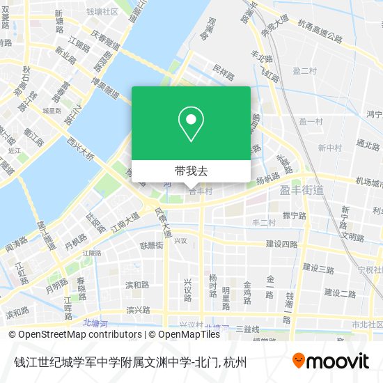 钱江世纪城学军中学附属文渊中学-北门地图