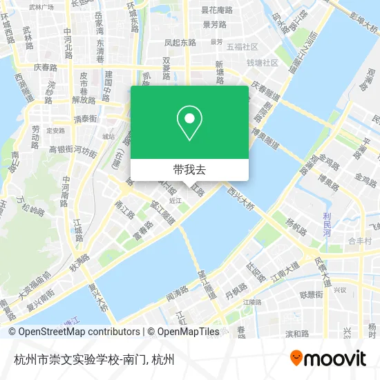 杭州市崇文实验学校-南门地图