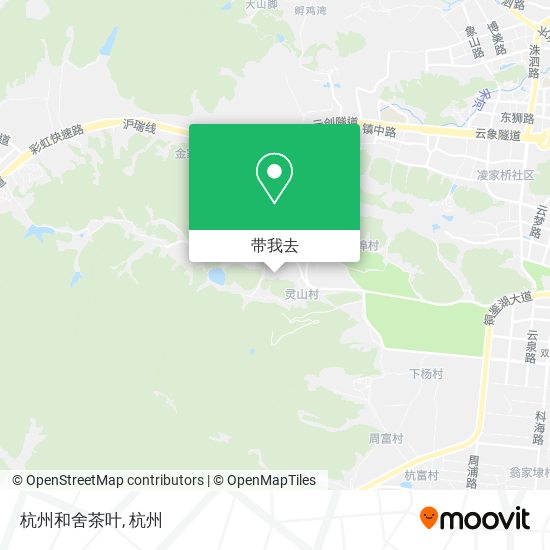 杭州和舍茶叶地图