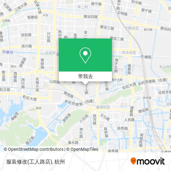 服装修改(工人路店)地图
