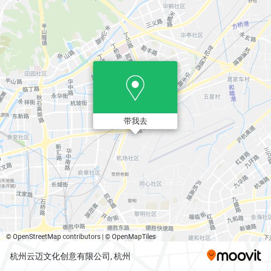 杭州云迈文化创意有限公司地图
