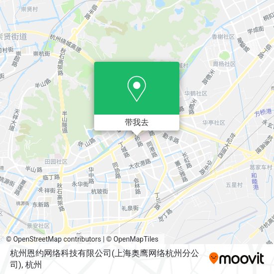 杭州恩约网络科技有限公司(上海奥鹰网络杭州分公司)地图