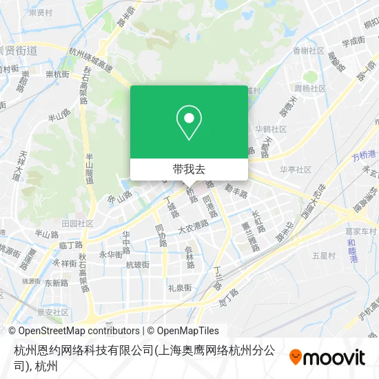 杭州恩约网络科技有限公司(上海奥鹰网络杭州分公司)地图