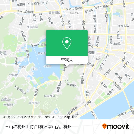 三山猫杭州土特产(杭州南山店)地图