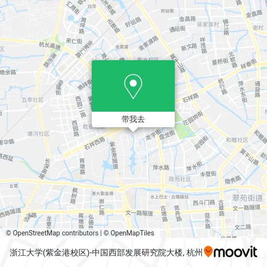 浙江大学(紫金港校区)-中国西部发展研究院大楼地图