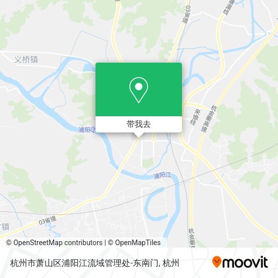 杭州市萧山区浦阳江流域管理处-东南门地图