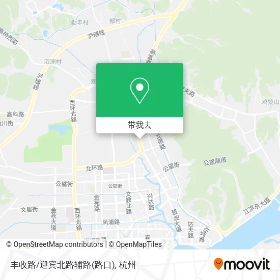 丰收路/迎宾北路辅路(路口)地图