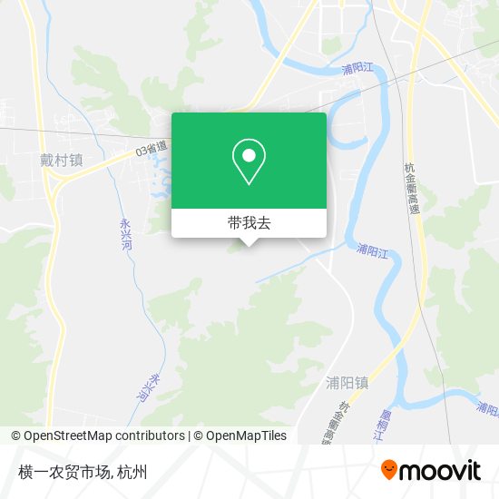 横一农贸市场地图