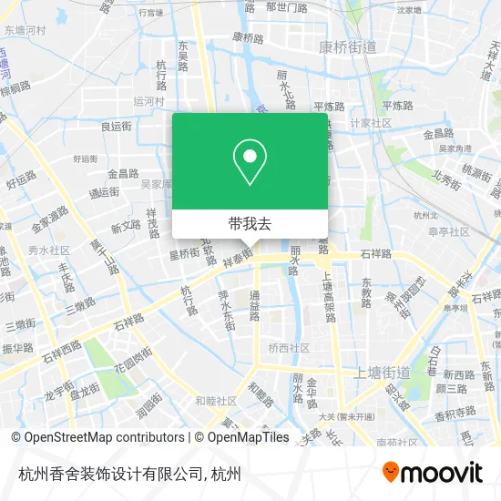 杭州香舍装饰设计有限公司地图