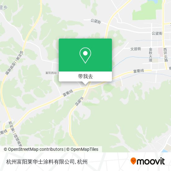 杭州富阳莱华士涂料有限公司地图