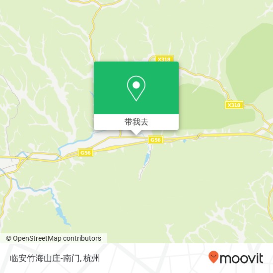 临安竹海山庄-南门地图