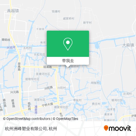 杭州洲峰塑业有限公司地图