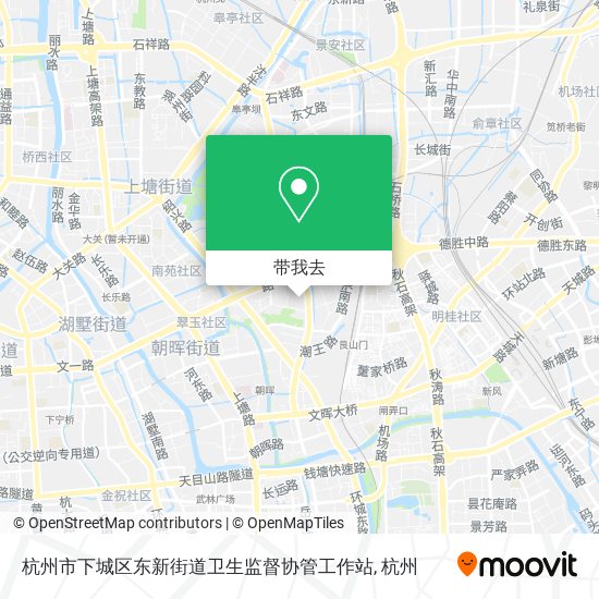 杭州市下城区东新街道卫生监督协管工作站地图