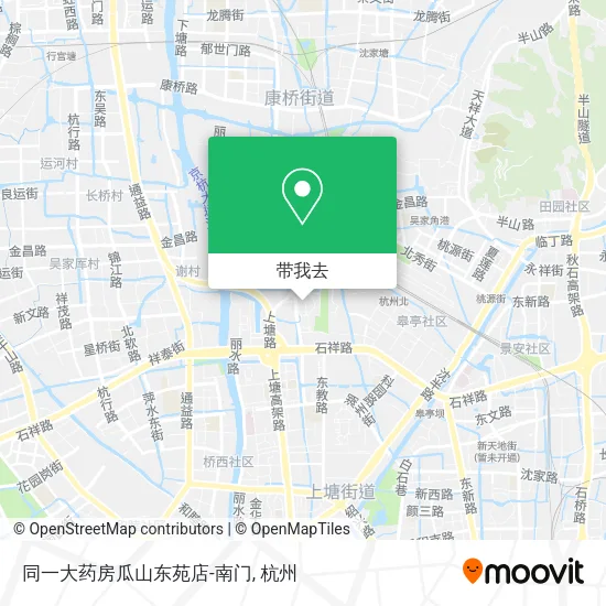 同一大药房瓜山东苑店-南门地图