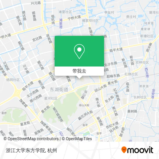 浙江大学东方学院地图