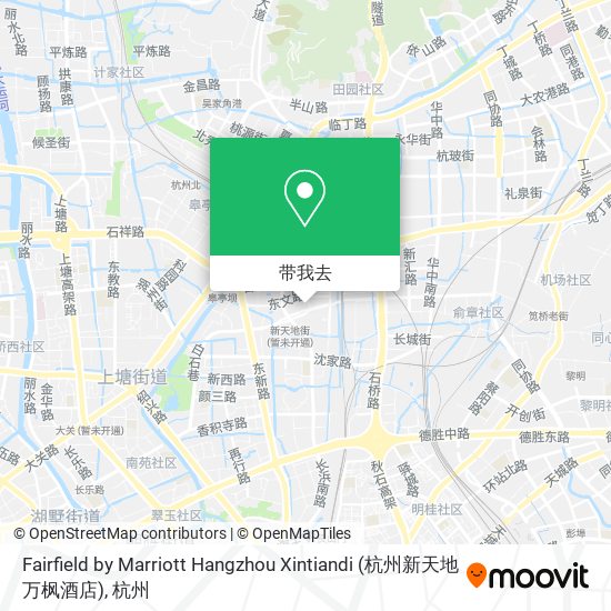 Fairfield by Marriott Hangzhou Xintiandi (杭州新天地万枫酒店)地图
