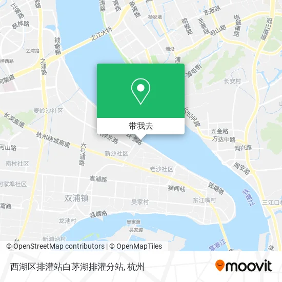 西湖区排灌站白茅湖排灌分站地图