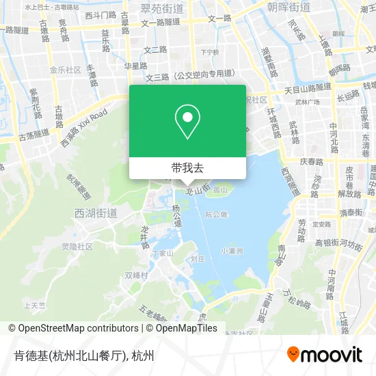 肯德基(杭州北山餐厅)地图