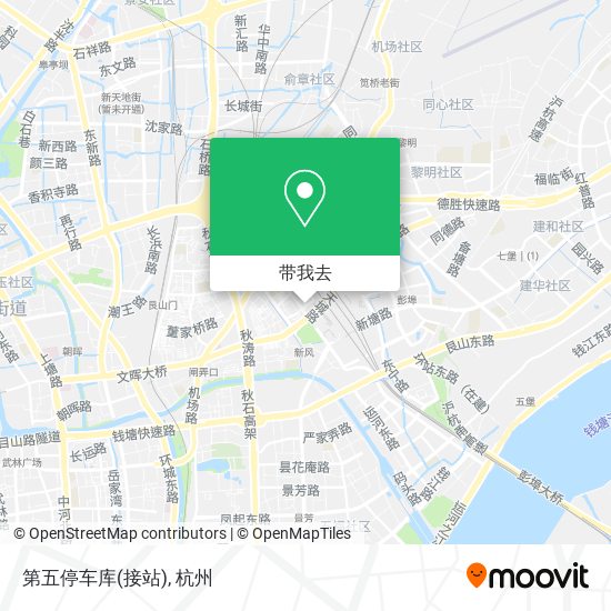 第五停车库(接站)地图