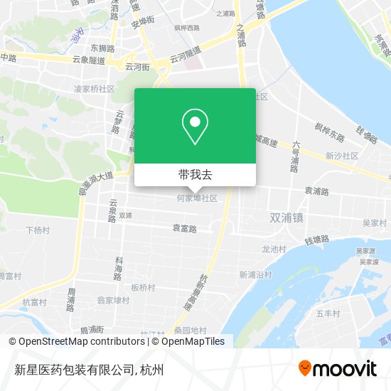 新星医药包装有限公司地图