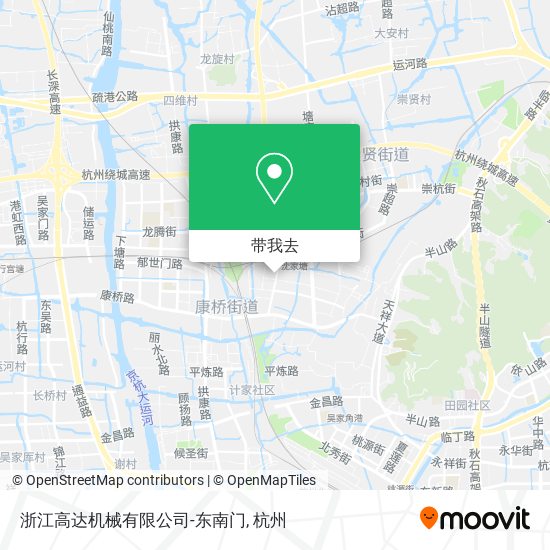 浙江高达机械有限公司-东南门地图