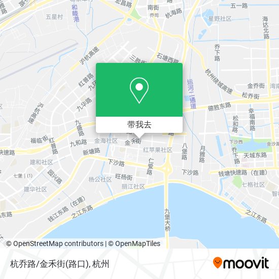 杭乔路/金禾街(路口)地图