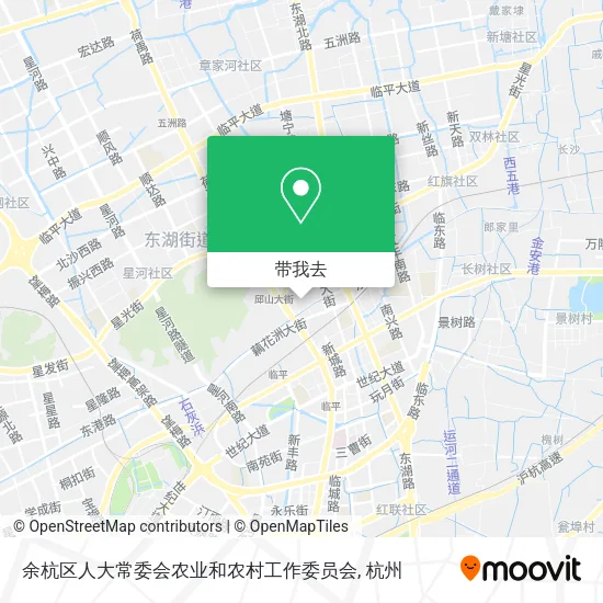 余杭区人大常委会农业和农村工作委员会地图
