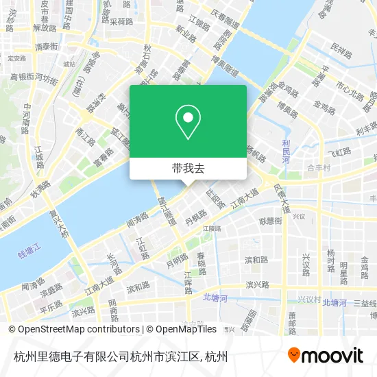 杭州里德电子有限公司杭州市滨江区地图