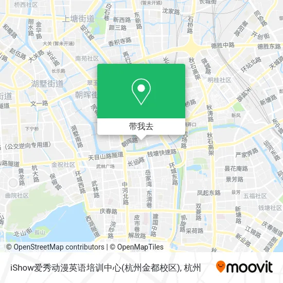 iShow爱秀动漫英语培训中心(杭州金都校区)地图