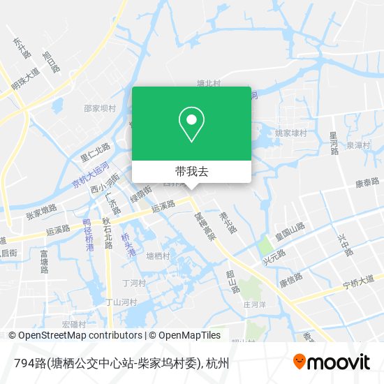 794路(塘栖公交中心站-柴家坞村委)地图