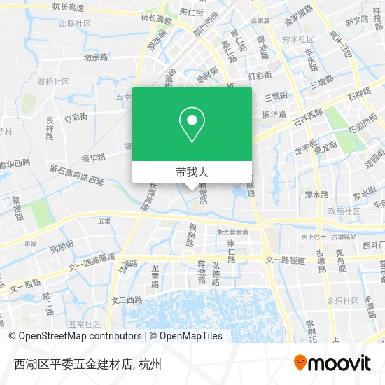 西湖区平委五金建材店地图