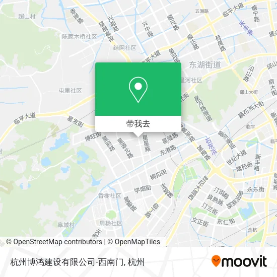 杭州博鸿建设有限公司-西南门地图