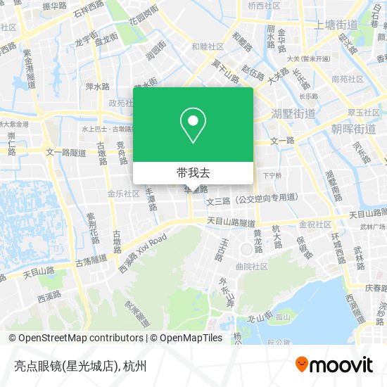 亮点眼镜(星光城店)地图