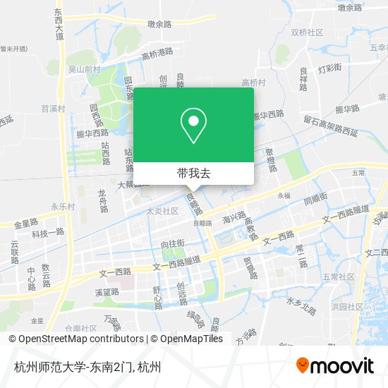 杭州师范大学-东南2门地图