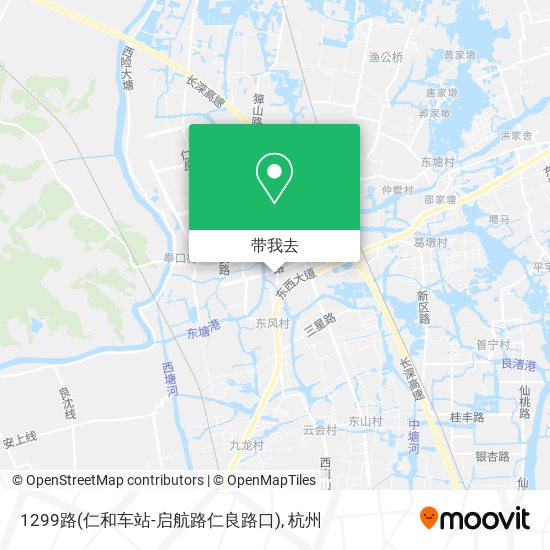 1299路(仁和车站-启航路仁良路口)地图