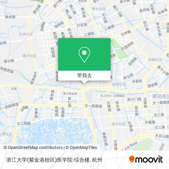 浙江大学(紫金港校区)医学院-综合楼地图