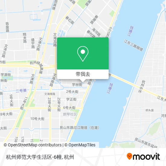 杭州师范大学生活区-6幢地图