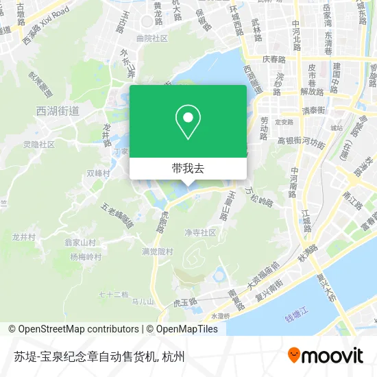 苏堤-宝泉纪念章自动售货机地图