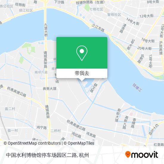 中国水利博物馆停车场园区二路地图